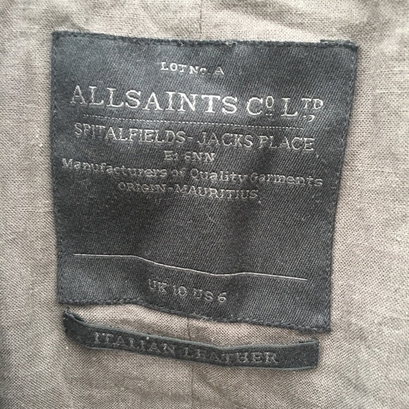 ⚡️FLASH SALE⚡️  All Saints leather moto jacket - Picture 4 of 7